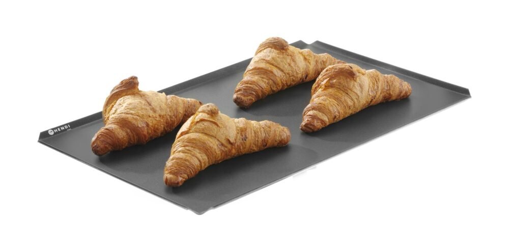 Padėklas, nelipnus, su 4 kraštais, HENDI, Juodas, 600x400x(H)10mm, rettangolare