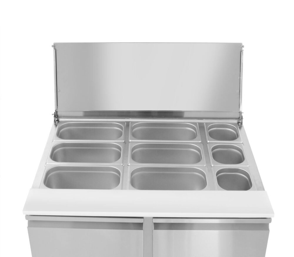 2 durų salotų aušinimo stalas su atidaromu dangčiu, Arktic, 169L, 230V/310W, 700x915x(H)875mm
