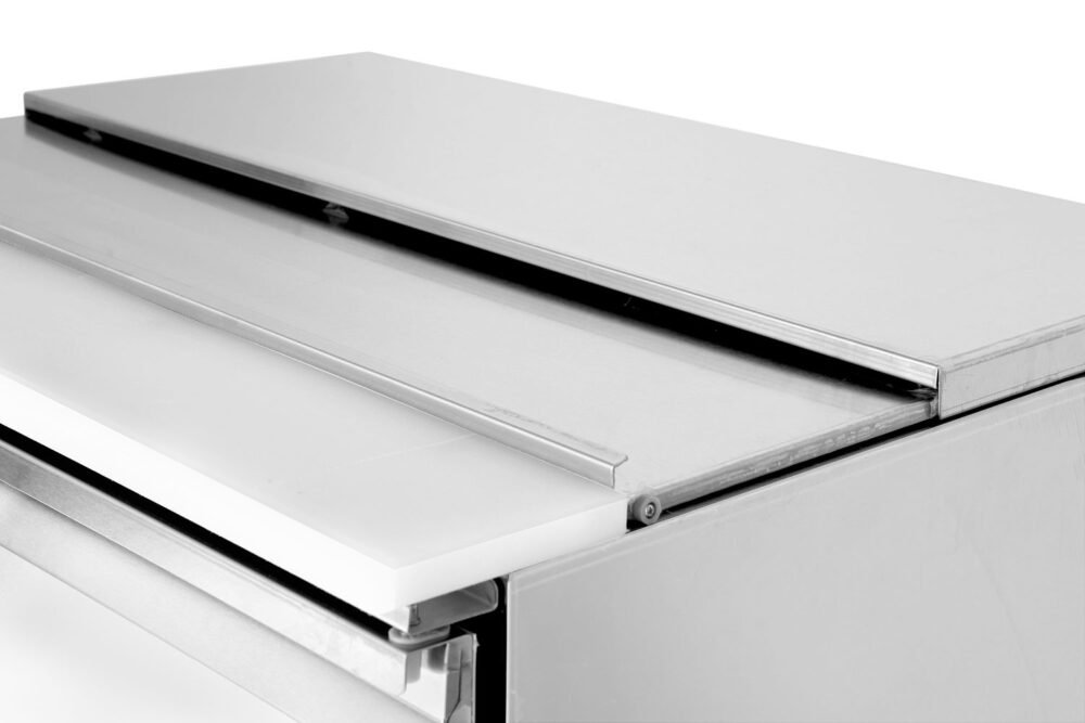 2 durų salotų aušinimo stalas su atidaromu dangčiu, Arktic, 169L, 230V/310W, 700x915x(H)875mm
