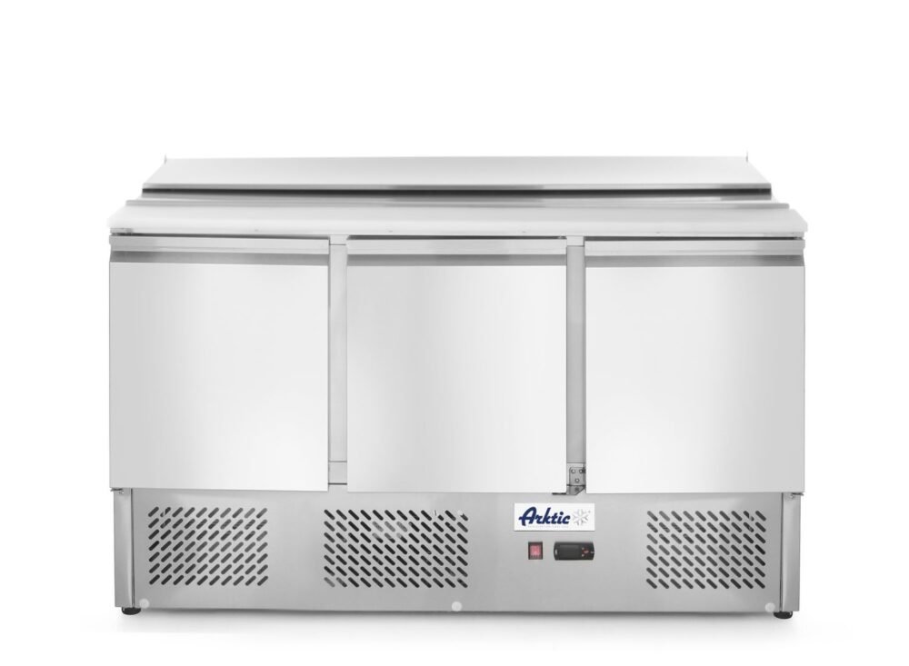 232811_2018 3 durų salotų aušinimo stalas su atidaromu dangčiu, Arktic, 253L, 230V/310W, 700x1380x(H)868mm