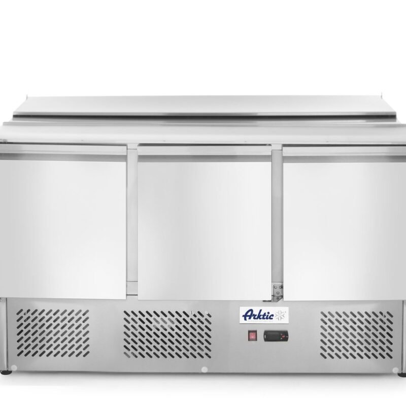 3 durų salotų aušinimo stalas su atidaromu dangčiu, Arktic, 253L, 230V/310W, 700x1380x(H)868mm