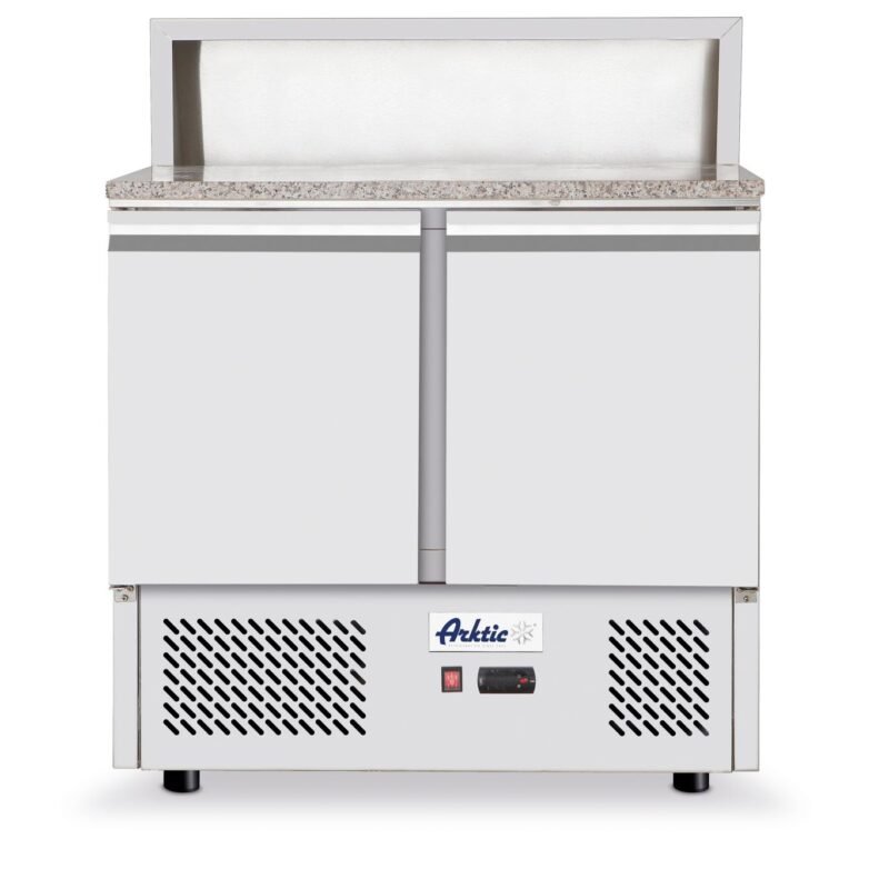 2 durų aušinimo stalas su antstatu ir stalviršiu iš granito, Arktic, 169L, 230V/310W, 700x900x(H)1082mm