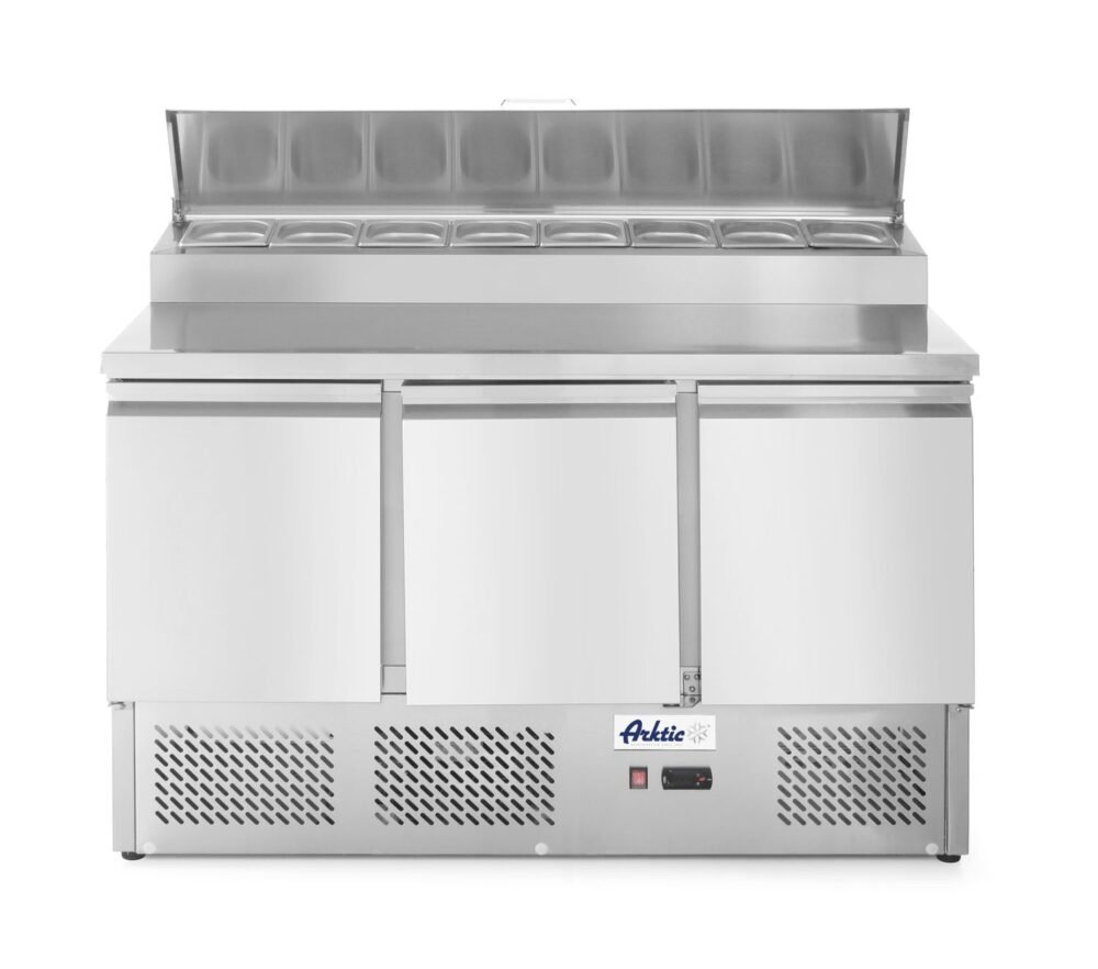 3 durų aušinimo stalas su antstatu, Arktic, 253L, 230V/310W, 700x1380x(H)1105mm