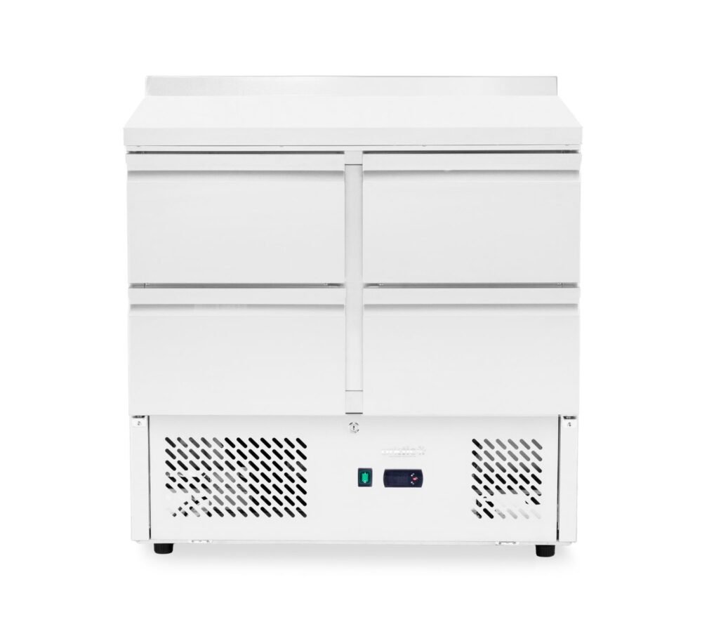 238356_3_2026 Šaldomas stalas su 4 stalčiais, Arktic, 97L, Sidabro, 230V/220W, 900x700x(H)908mm