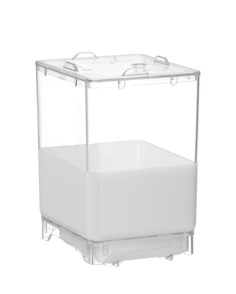Pieno indas su dangčiu, HENDI, 4,5L, Permatomas, 150x173x(H)237mm, rettangolare
