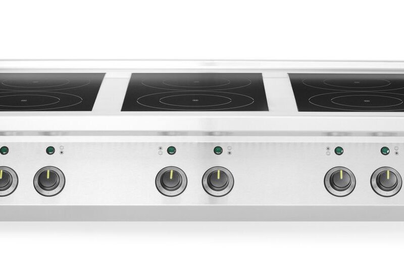 Indukcinė viryklė, 6 kaitviečių, HENDI, 3x3.5 kW hobs & 3x5 kW hobs, 400V/25500W, 1200x700x(H)311mm