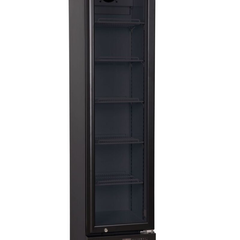 Šaldytuvas su stiklu SLIM, Arktic, 157L, Juodas, 230V/190W, 420x535x(H)1880mm