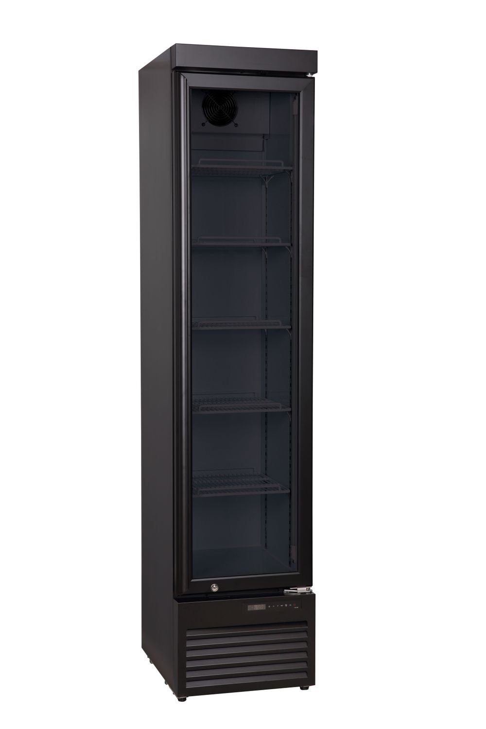 Šaldytuvas su stiklu SLIM, Arktic, 157L, Juodas, 230V/190W, 420x535x(H)1880mm