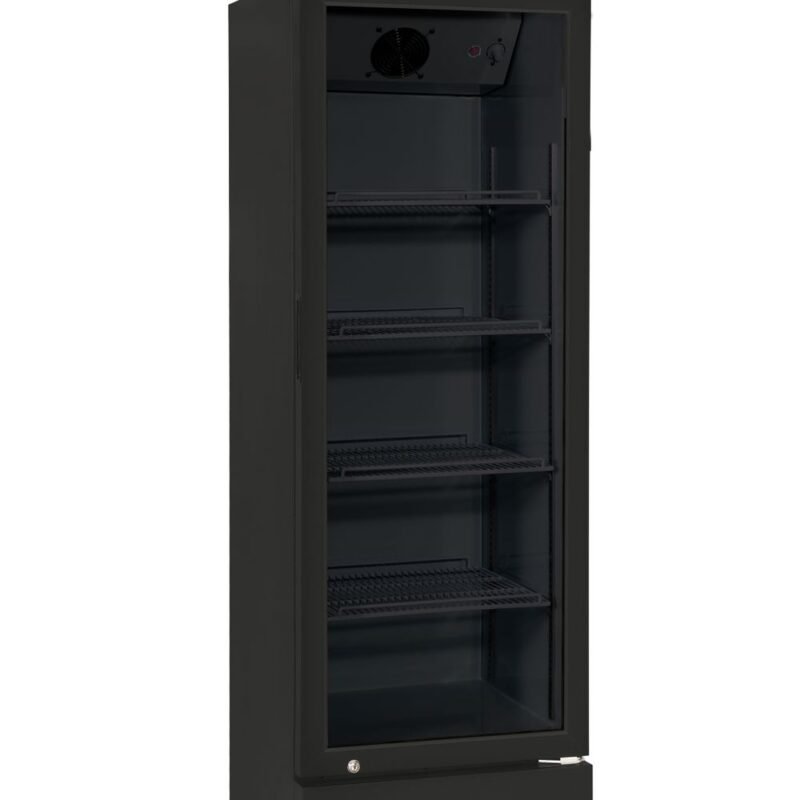 Šaldytuvas su stiklinėmis durelėmis, Arktic, 246L, Juodas, 230V/300W, 540x600x(H)1787mm