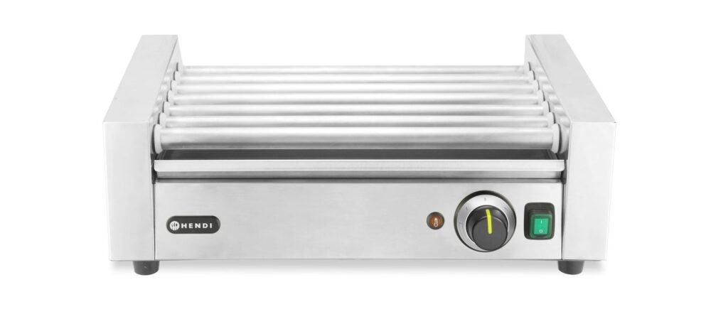 268803_01 Dešrelių kepimo grilis, 1 zona, HENDI, Sidabro, 230V/620W, 566x375x(H)192mm, rettangolare