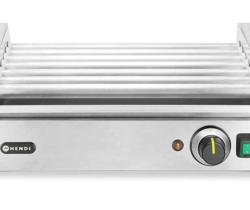 Dešrelių kepimo grilis, 1 zona, HENDI, Sidabro, 230V/620W, 566x375x(H)192mm, rettangolare