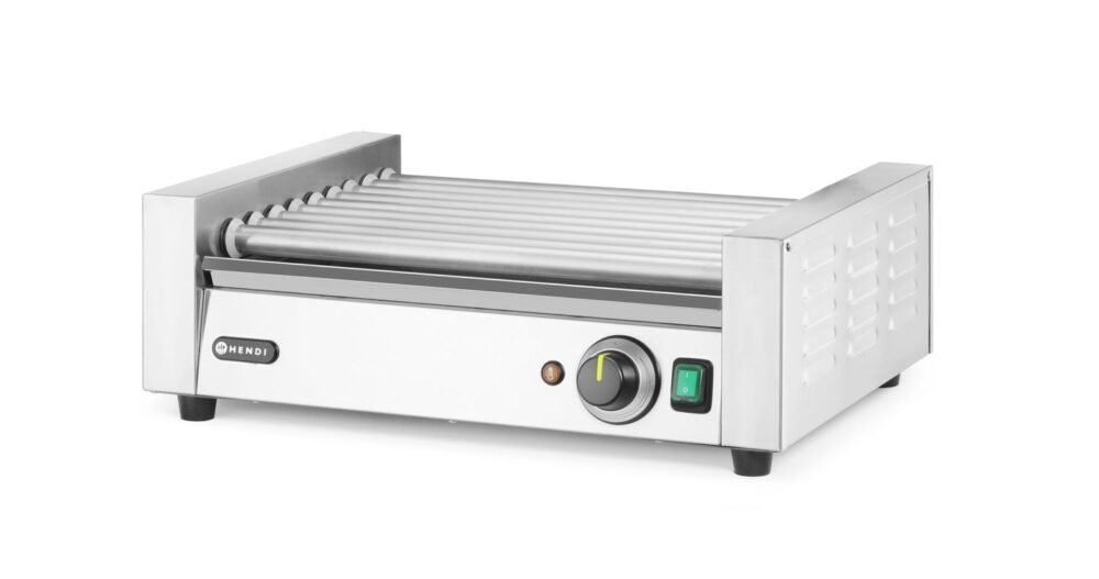268810_01 Dešrelių kepimo grilis, 1 zona, HENDI, Sidabro, 230V/790W, 566x450x(H)192mm, rettangolare