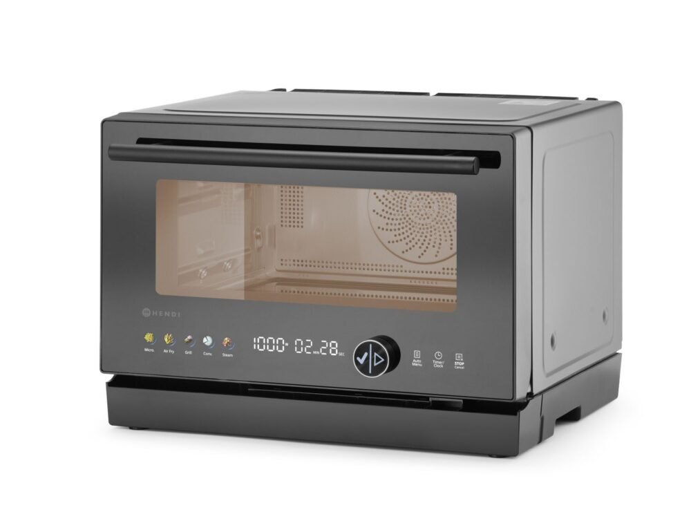Mikrobangų krosnelė, daugiafunkcinė 4-in-1, 2350 W, 24.7 L, HENDI, Juodas, 230V/2350W, 462x492x(H)338mm