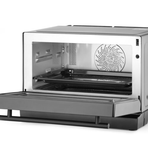 Mikrobangų krosnelė, daugiafunkcinė 4-in-1, 2350 W, 24.7 L, HENDI, Juodas, 230V/2350W, 462x492x(H)338mm