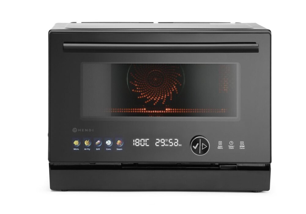 Mikrobangų krosnelė, daugiafunkcinė 4-in-1, 2350 W, 24.7 L, HENDI, Juodas, 230V/2350W, 462x492x(H)338mm