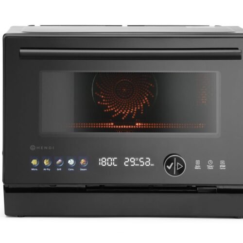 Mikrobangų krosnelė, daugiafunkcinė 4-in-1, 2350 W, 24.7 L, HENDI, Juodas, 230V/2350W, 462x492x(H)338mm