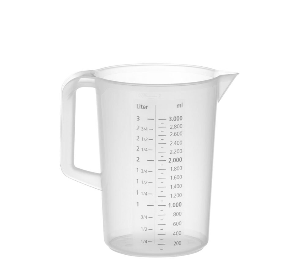 Matavimo ąsotis, HENDI, Profi Line, 3L, ⌀170x170mm