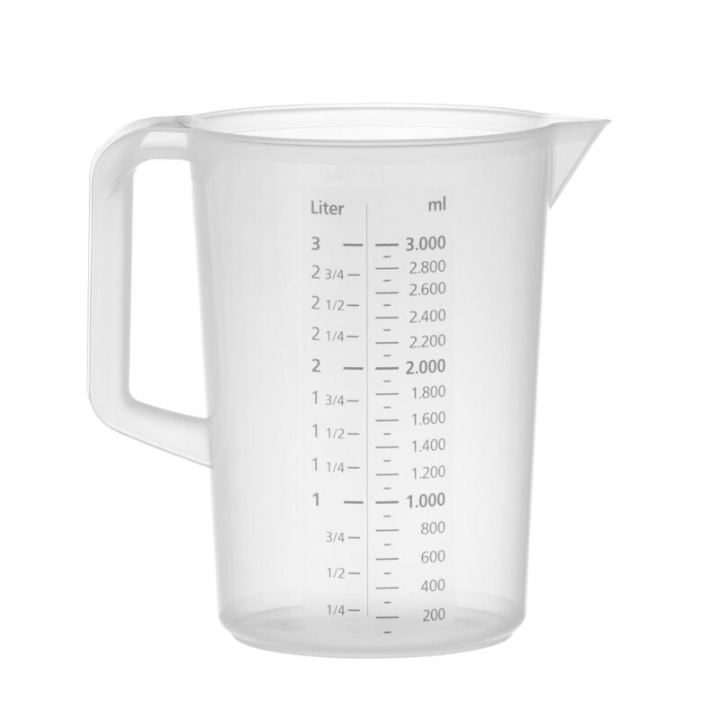 Matavimo ąsotis, HENDI, Profi Line, 3L, ⌀170x170mm