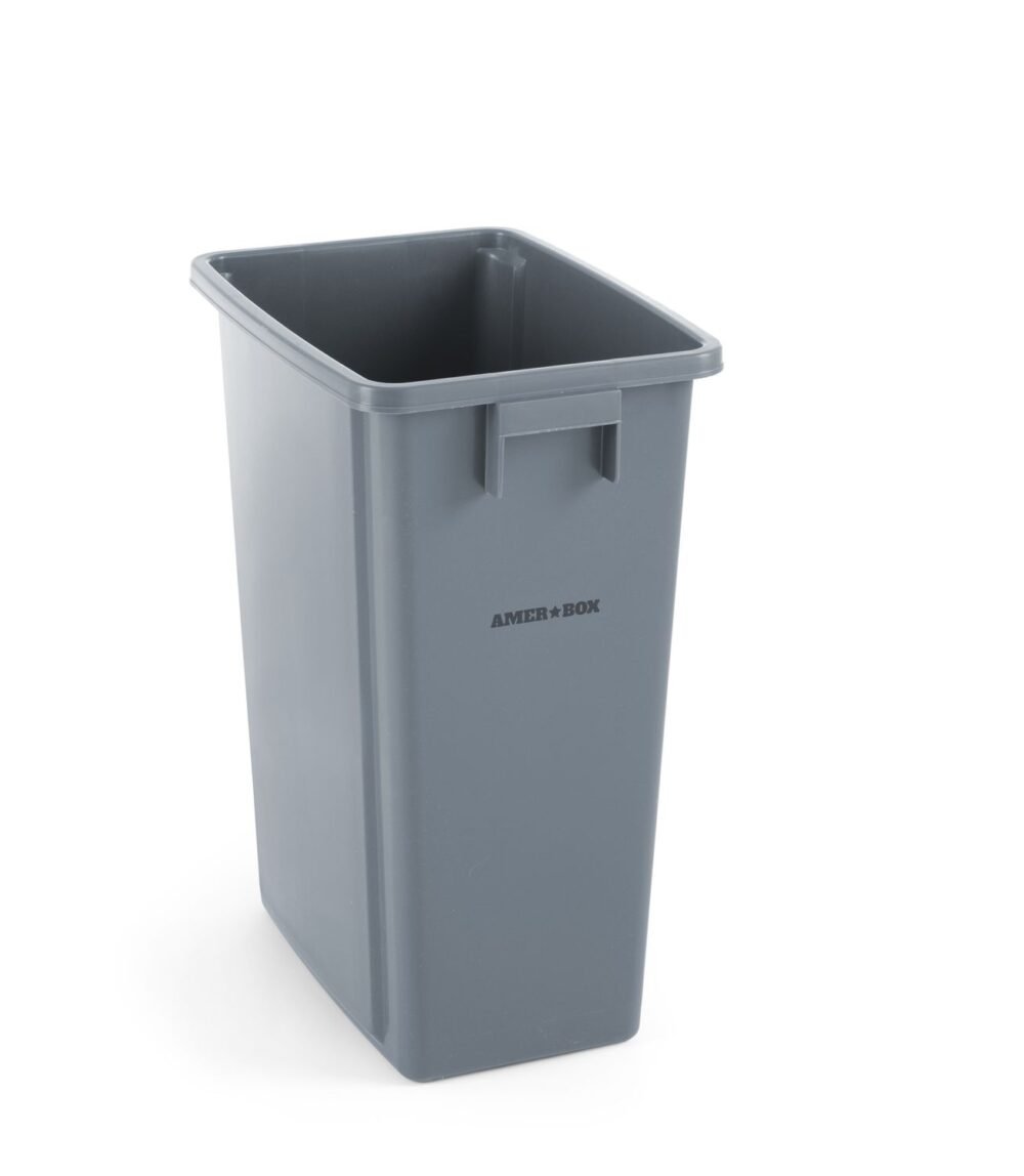 Atliekų stačiakampis konteineris 60l, AmerBox, 60L, Šviesiai pilkas, 455x315x(H)580mm