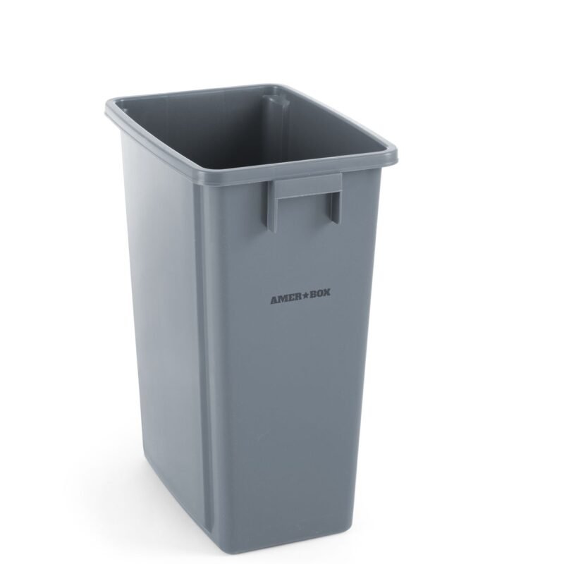 Atliekų stačiakampis konteineris 60l, AmerBox, 60L, Šviesiai pilkas, 455x315x(H)580mm