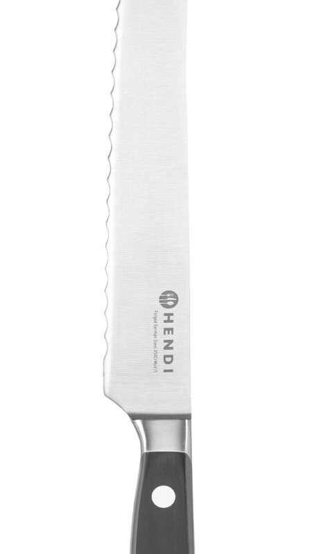Duonos peilis 230 mm, kaltinis, HENDI, Profi Line PLUS, Juodas, (L)337mm
