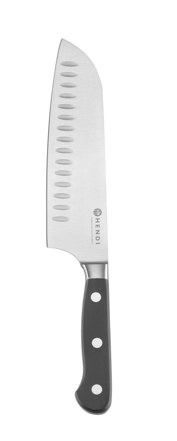 783795_OBW_2026_01_IMGP8191 Santoku peilis 180 mm, kaltinis , HENDI, Profi Line PLUS, Juodas, (L)307mm