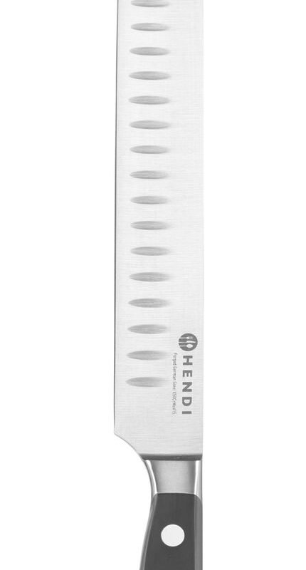 Lašišos peilis 250 mm, kaltas, HENDI, Profi Line PLUS, Juodas, (L)378mm