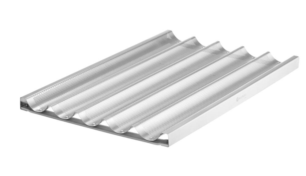 Baguette kepimo padėklas, HENDI, Sidabro, 600x400mm