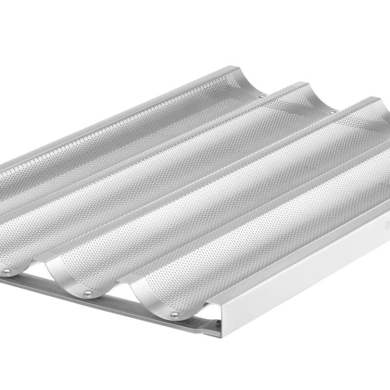 Baguette kepimo padėklas, HENDI, Sidabro, 600x400mm