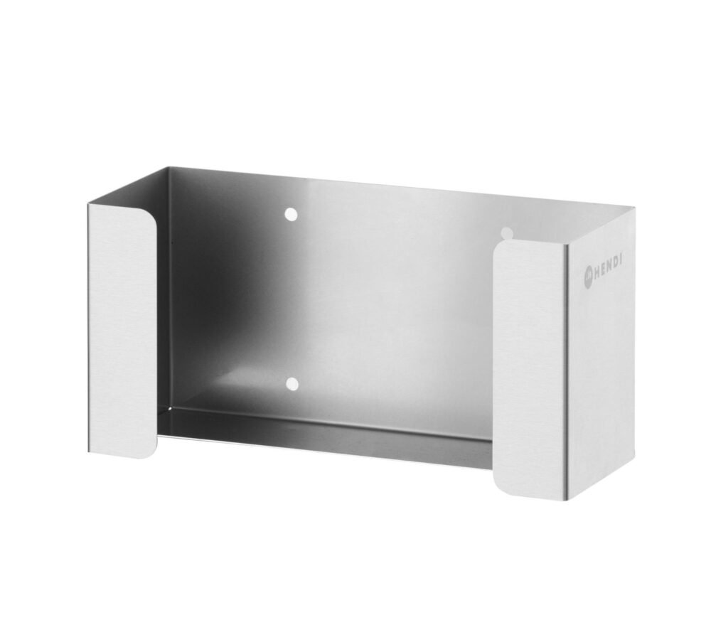 Pirštinių dozatorius, HENDI, Laikiklis 1 dėžei, Sidabro, 260x96x(H)130mm