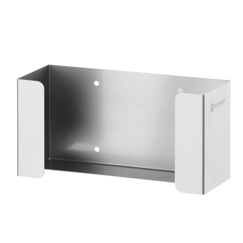 Pirštinių dozatorius, HENDI, Laikiklis 1 dėžei, Sidabro, 260x96x(H)130mm