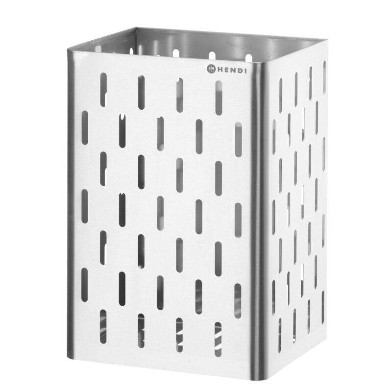Popierinių rankšluosčių šiukšliadėžė, HENDI, 35L, Sidabro, 220x270x(H)400mm