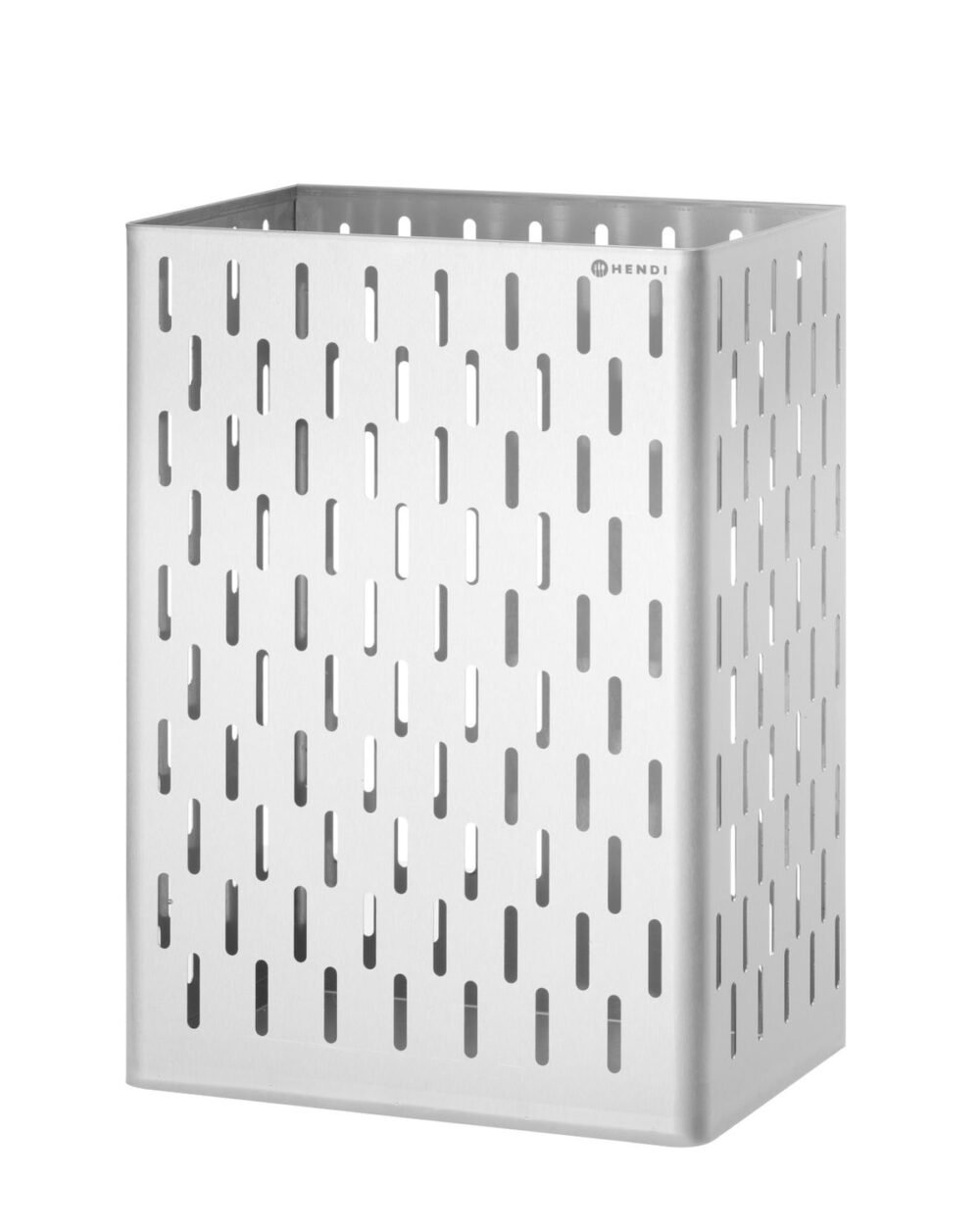 Popierinių rankšluosčių šiukšliadėžė, HENDI, 60L, Sidabro, 350x270x(H)550mm