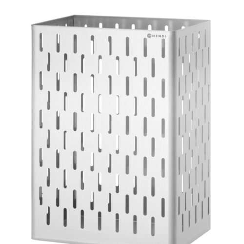 Popierinių rankšluosčių šiukšliadėžė, HENDI, 60L, Sidabro, 350x270x(H)550mm