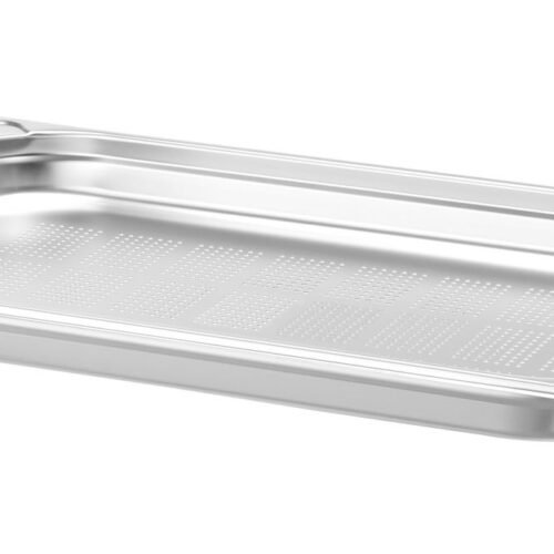 GN 1/1 perforuotas konteineris, HENDI, Profi Line PLUS, GN 1/1, 5L, Sidabro, 530x325x(H)40mm
