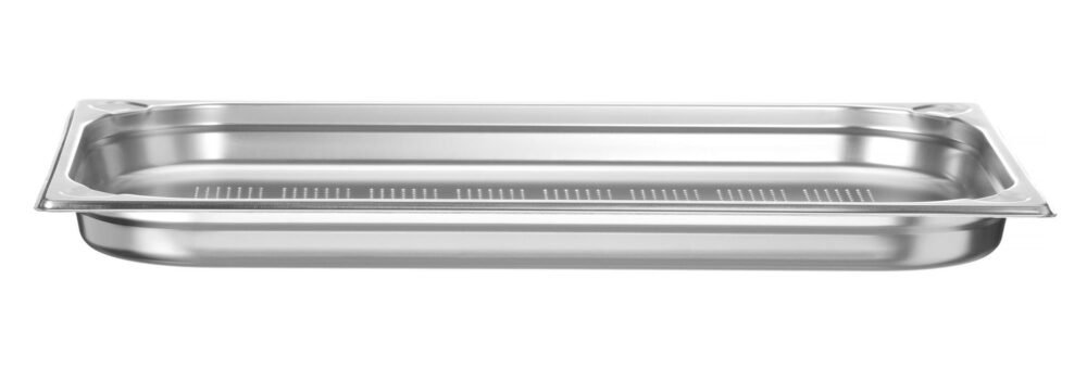 GN 1/1 perforuotas konteineris, HENDI, Profi Line PLUS, GN 1/1, 5L, Sidabro, 530x325x(H)40mm