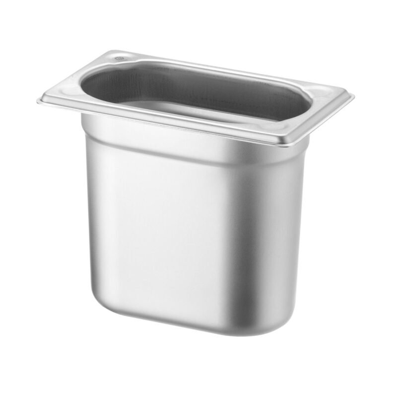GN 1/9 talpykla, HENDI, Profi Line PLUS, GN 1/9, 1,3L, Sidabro, 176x108x(H)150mm