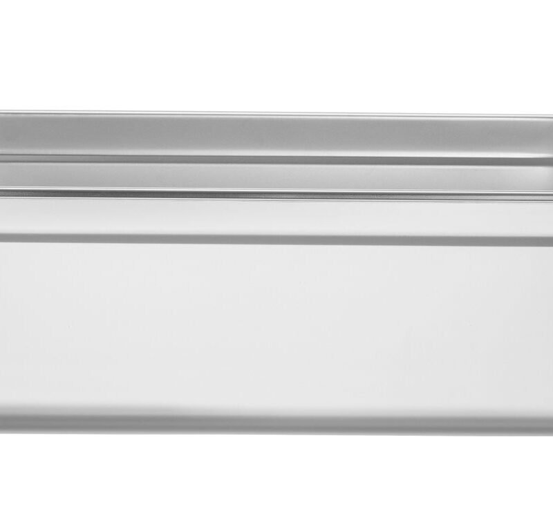 GN 1/1 indas su nuleistomis rankenomis, HENDI, Profi Line PLUS, GN 1/1, 21L, Sidabro, 530x325x(H)150mm