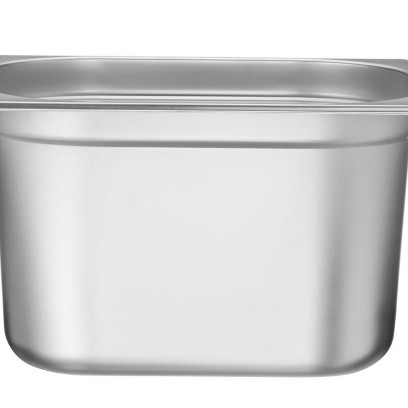 GN 1/2 talpyklė su nuleistomis rankenomis, HENDI, Profi Line PLUS, GN 1/2, 12,5L, Sidabro, 325x265x(H)200mm