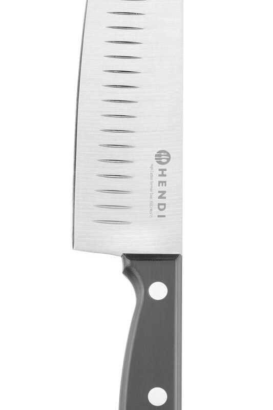 „Santoku“ peilis, 180 mm, štampuotas, HENDI, Profi Line, Juodas, (L)297mm