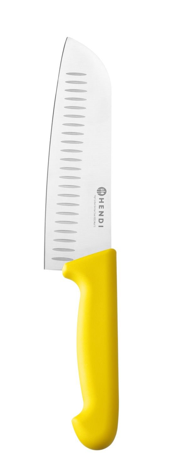 845271_OBW_2026_01_IMGP8206 Santoku peilis, 180 mm, HACCP, HENDI, Profi Line, Geltonas, (L)295mm