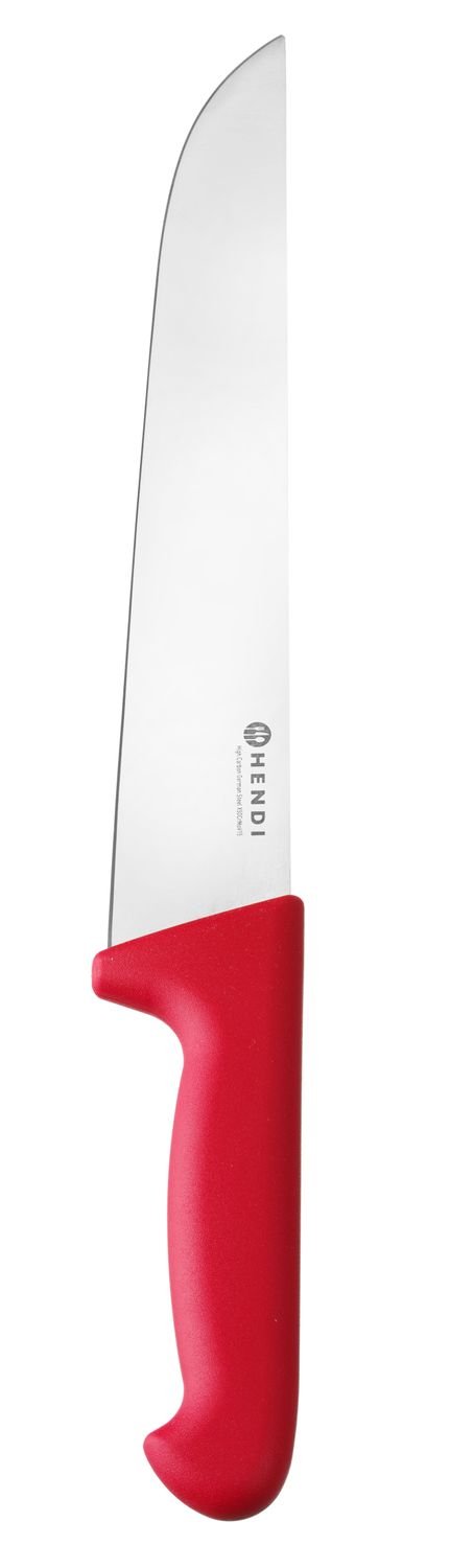 Mėsininko peilis, 250 mm, HACCP, HENDI, Profi Line, Raudona, (L)381mm