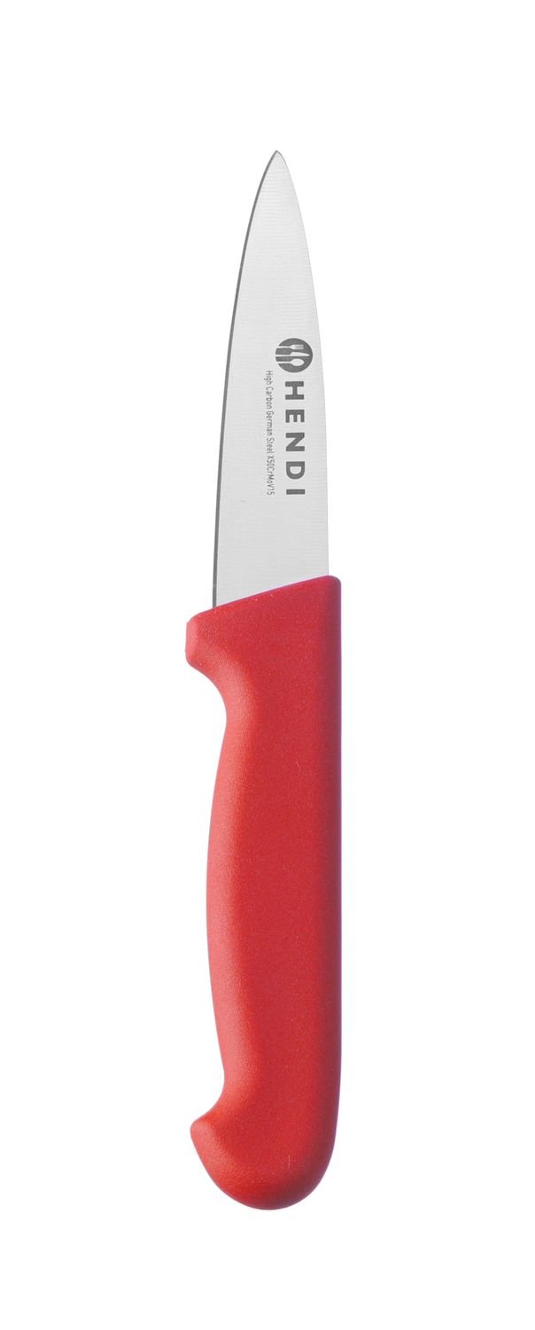 Peilis daržovėms, 100 mm, HACCP, HENDI, Profi Line, Raudona, (L)204mm