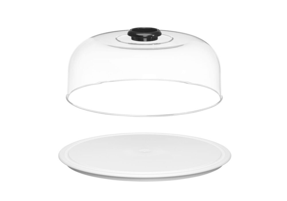 Gaubtas su lėkštė, HENDI, ⌀340x(H)160mm, Rotondo