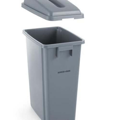 Atliekų stačiakampis konteineris 60l, AmerBox, 60L, Šviesiai pilkas, 455x315x(H)580mm